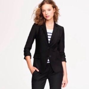 J crew 120 Wool blazer black